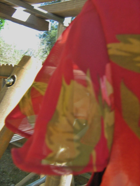 Rust Flower Print Sheath - image 6