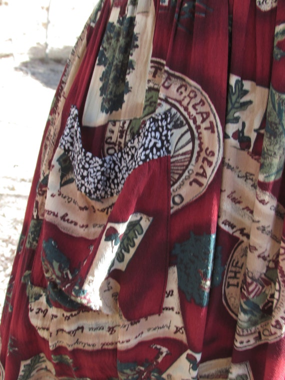 Unique print Rust Overdress - image 9