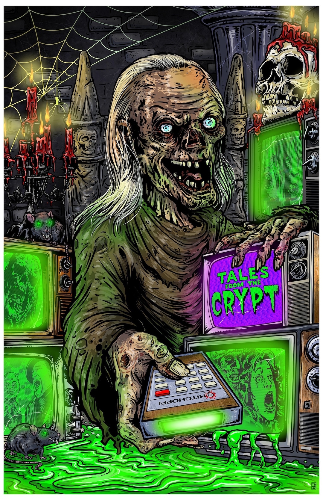 Crypt Keeper Tales From the Crypt Print - Etsy