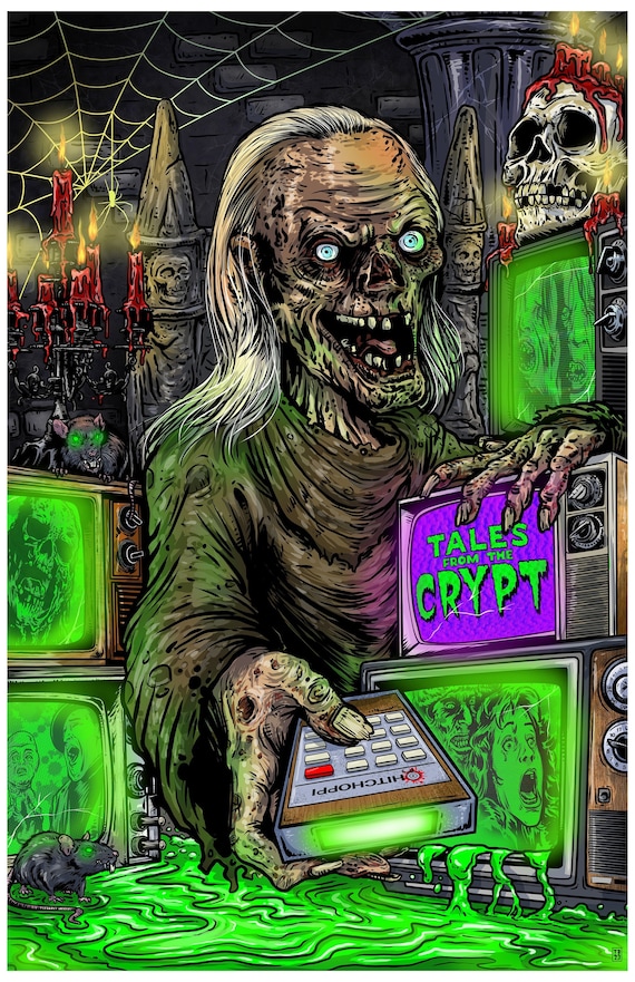 Crypt Keeper Tales From the Crypt Print - Etsy