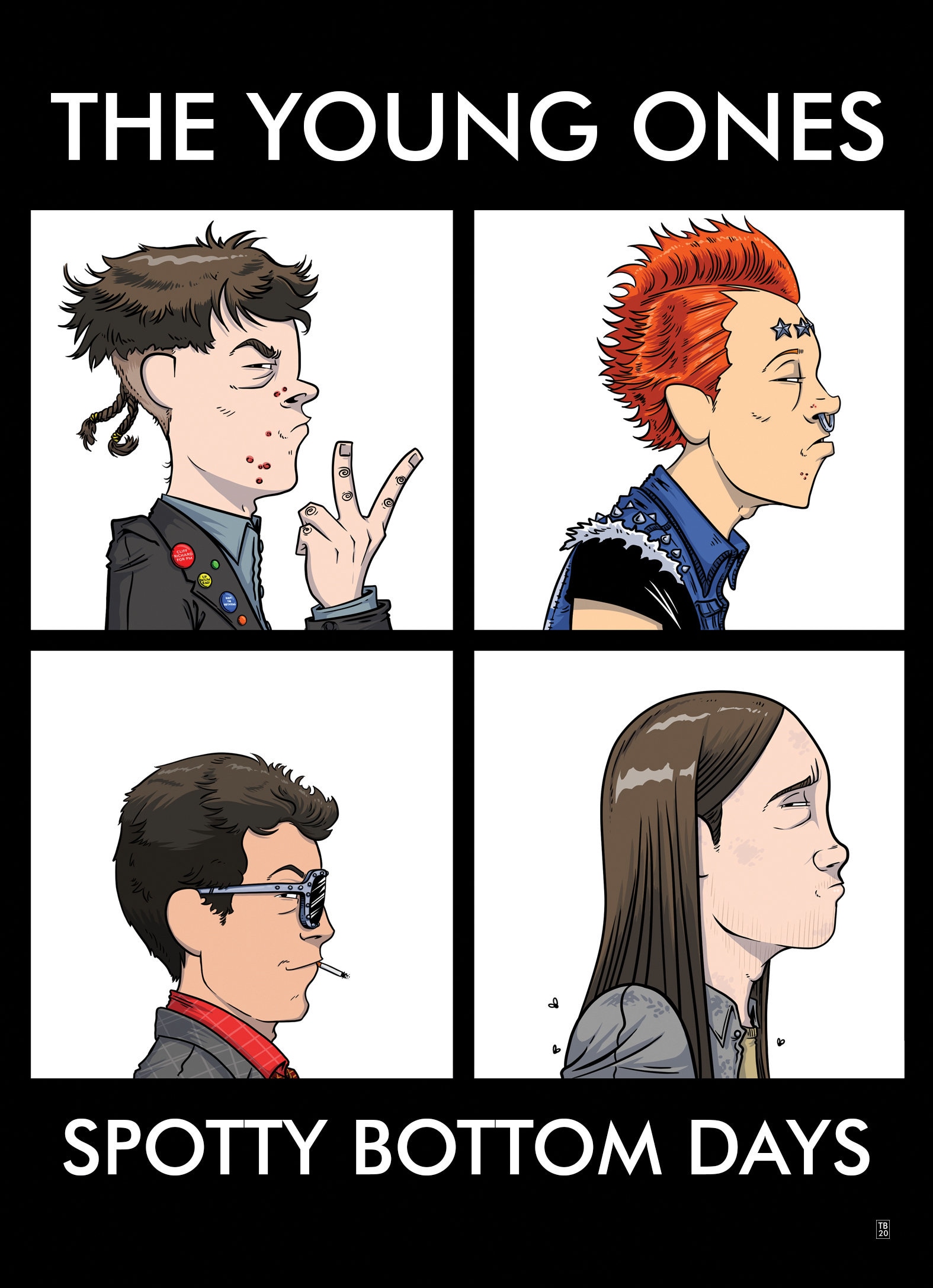 Young Ones Gorillaz 5x7 mini-print
