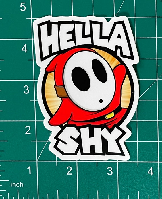 Shy Guy Hella Shy Sticker - Etsy