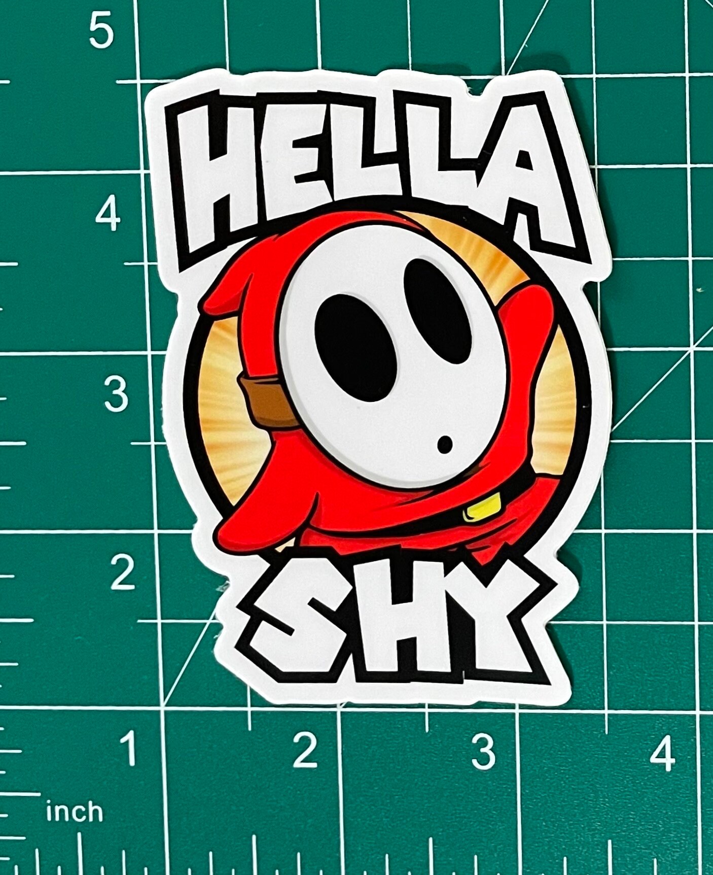 Shy Guy Hella Shy Sticker - Etsy