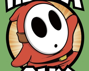 Shy Guy Hella Shy 5x7 mini-print