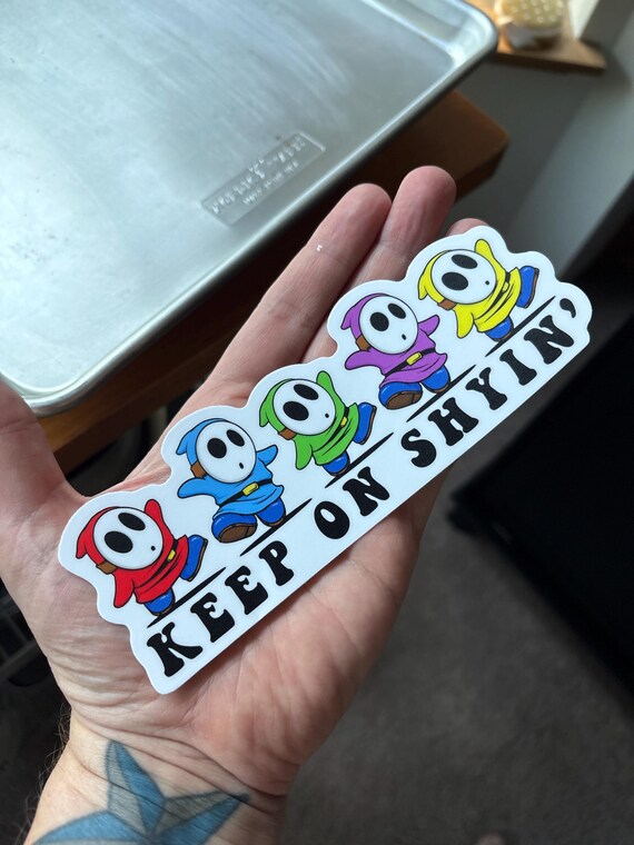Shy Guy Keep on Shyin' Sticker - Etsy