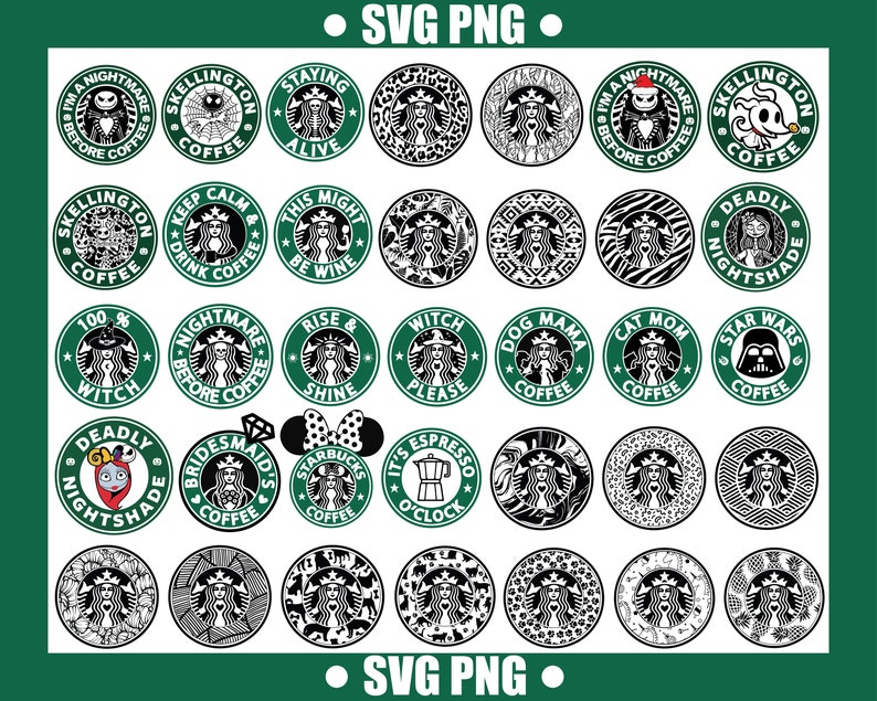 Download Starbucks svg Starbucks svg bundle Starbucks Logo SVG | Etsy