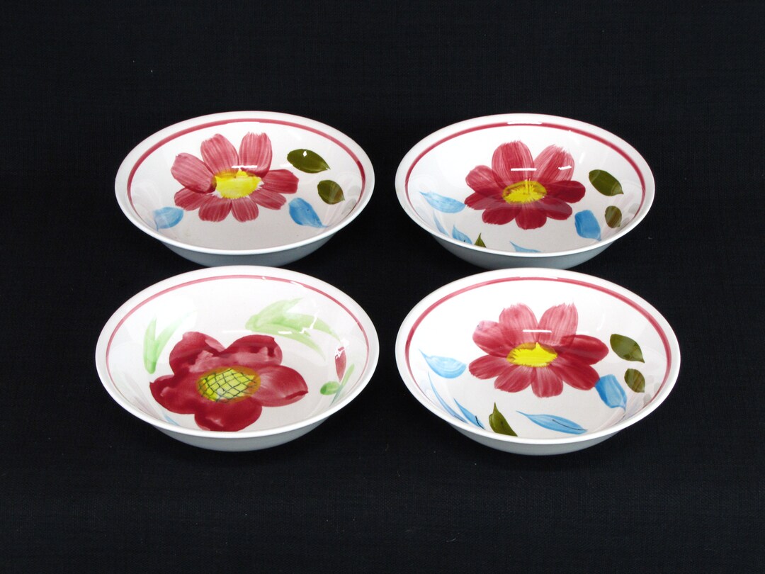 Vintage Mid Century Japanese Ceramic Hand Painted Colorful Etsy