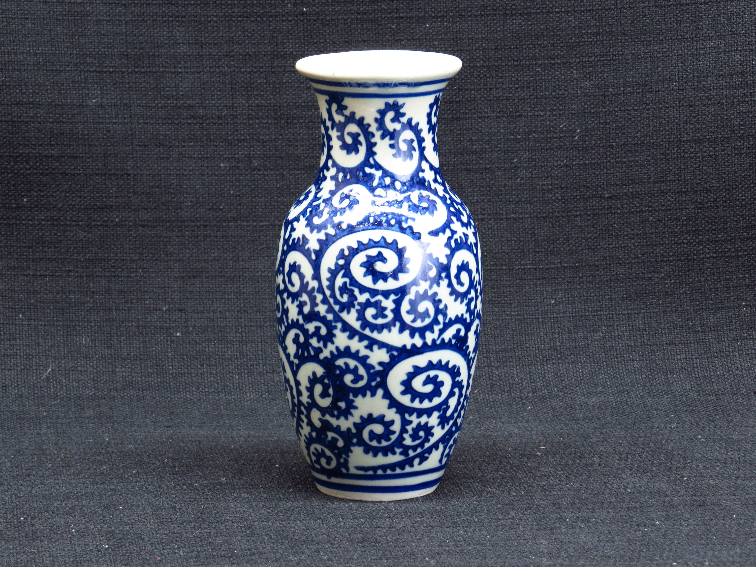 Design Chinese Vaas Blauw Krullend Wijnstok - Etsy