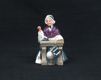 Royal Doulton England Schulmarm Figur Modell #HN 2223 um 1957-1981