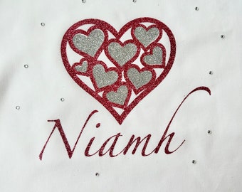 SCHOOL LEAVERS SHIRT 2024 , keepsake , glitter , personalised , primary leavers , school leavers , year 11 , year 6 , college