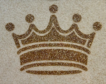 Crown Decal for leavers shirt | LEAVERS 2026 iron-on vinyl label sticker | iron-on at home design