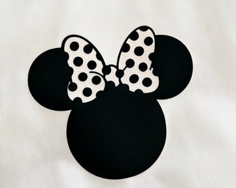 Minnie style ears Decal for leavers shirt | PRIMARY LEAVERS 2026 iron-on vinyl label sticker | iron-on at home design