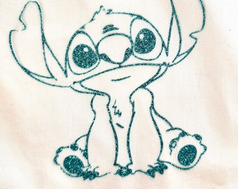 Cartoon Stitch style Decal for leavers shirt | PRIMARY LEAVERS 2026 iron-on vinyl label sticker | iron-on at home design