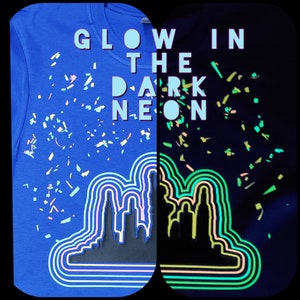 Glow in the dark neon HTV