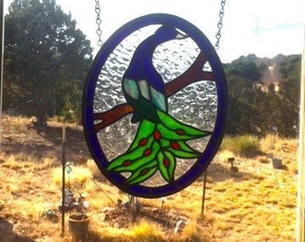 Stained Glass Peacock