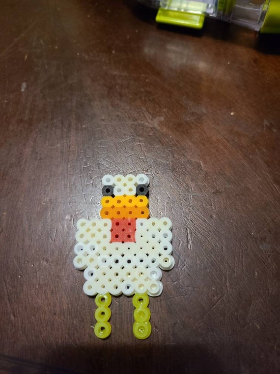 Minecraft Chicken Perler Bead