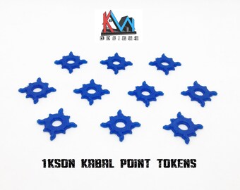 Fichas de Puntos Kabal impresas en 3D (10 unidades)