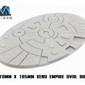 3D Printed - 170x105mm Sci-Fi Xeno Empire Oval Base