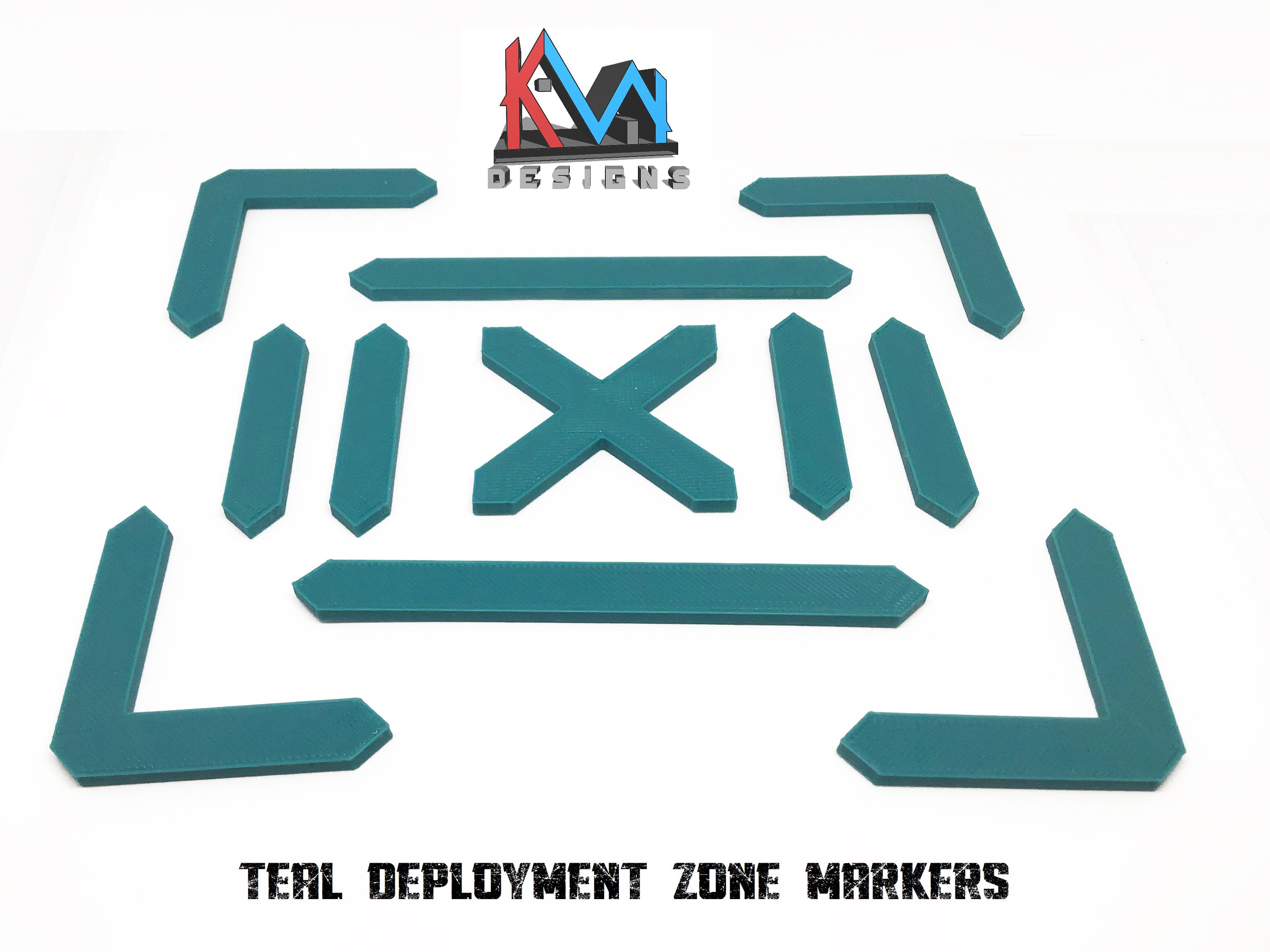 3D Printed Deployment Zone Markers green Blue Red Etsy