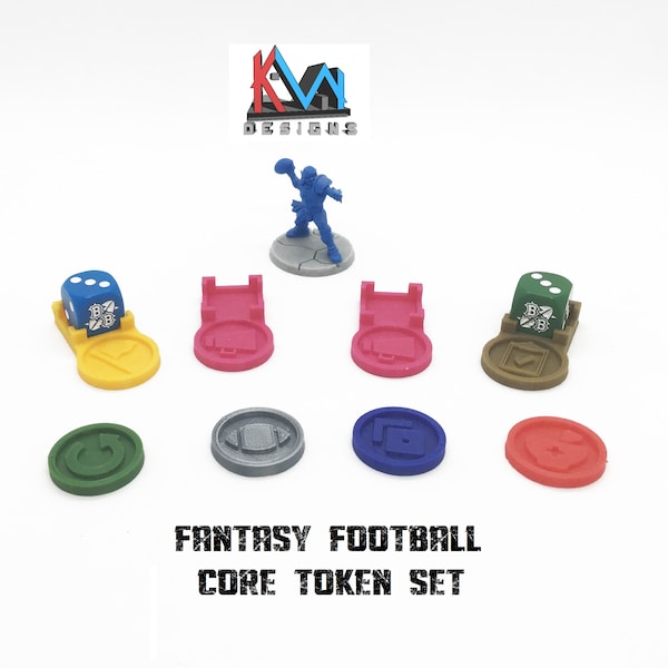3D Printed - Fantasy Football - Core Token Set (Blood Bowl)
