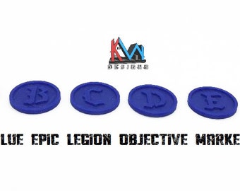 3D gedruckt - 8mm Epic Legions Ziel Marker Set