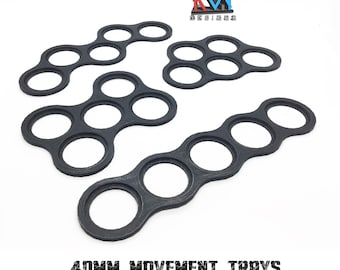 3D-gedruckt – 40 mm Basis-Bewegungstabletts (5 Slot-Tabletts)