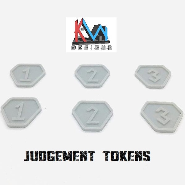 3D Printed - 40k - Judgement Tokens