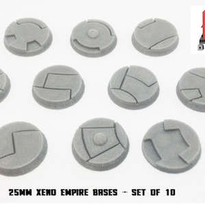 3D プリント - 25 mm SF ゼノ帝国基地 - 10 個セット