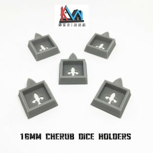 3D Printed - 40k Battle Sorority 16mm Cherub Dice Holders (Set of 5)