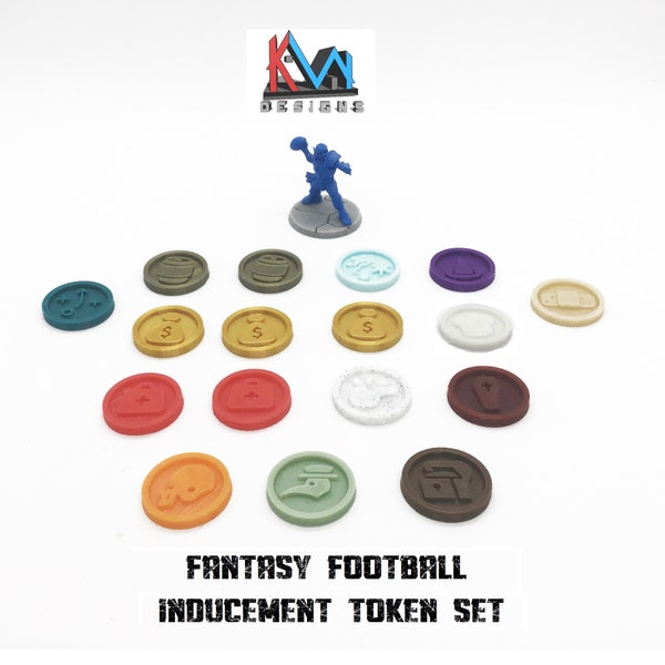 3D Printed - Fantasy Football - Inducement Token Set (Blood Bowl)