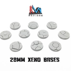 3D プリント - 28 mm SF ゼノ エンパイア ベース - 10 個セット