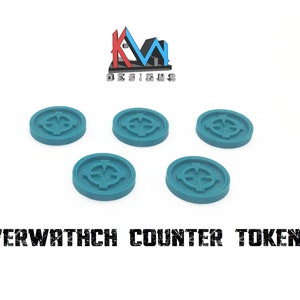 3D Printed - Grimdark Future - Overwatch Counter Tokens