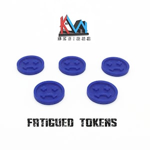 3D Printed - Grimdark Future - Fatigued Tokens