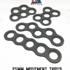 3D Printed - 25mm Base Movement Trays (5 Slot Trays)