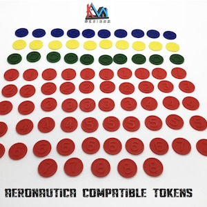 3D Printed - Imperialis Aeronautica Compatible Tokens Set (85 Tokens)