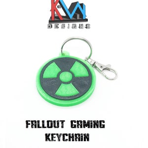3D Printed - Fallout Gaming Keychain