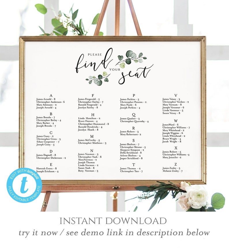 Alphabetical Seating Chart Template from i.etsystatic.com