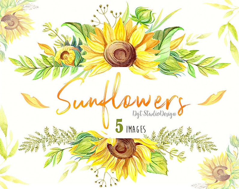 Free Free 282 Free Sunflower Wreath Clipart SVG PNG EPS DXF File