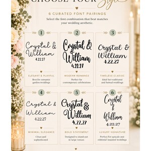 Custom Wedding Vinyl Decal for Card Box | Personalized Names, Date, Bridesmaid Gift bild 2