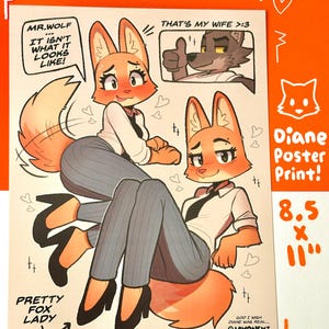 Diane Foxington - The Bad Guys Poster Print (8.5x11)