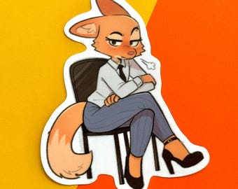 Diane Foxington The Bad Guys Stickers (4x4)
