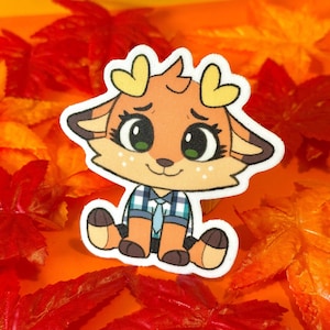 Maple Furry Plushie Stickers (3x3)