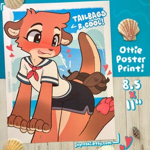 Pôster Ottie 8,5x11" (cartolina fosca)