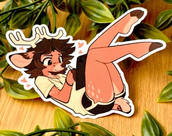 Boydeer Furry Stickers (4x4)
