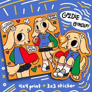 Goldie Furry BUNDLE* (Print + Sticker)