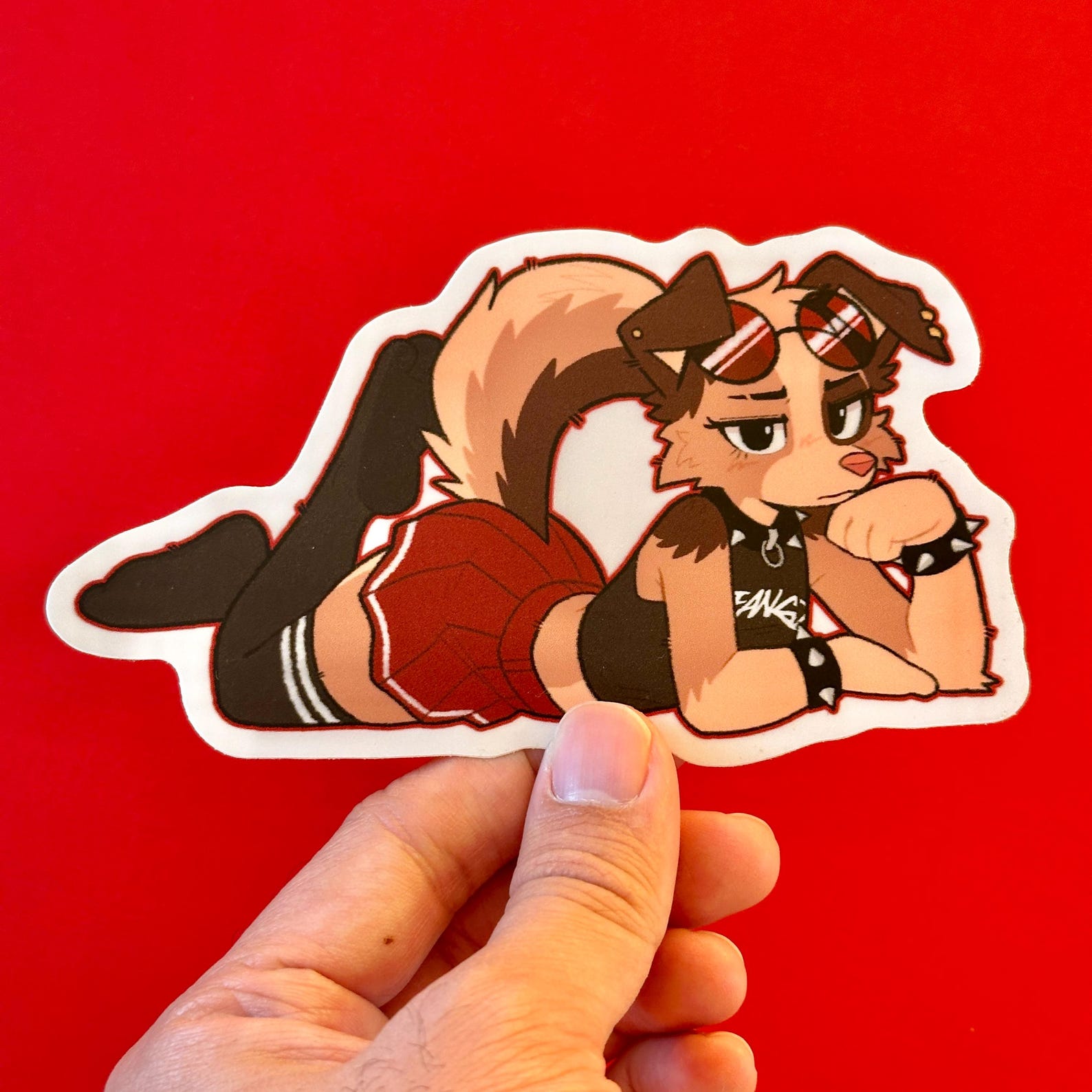 Furry Paper Sticker FANGZ Furry Stickers! (4x3in) - Etsy