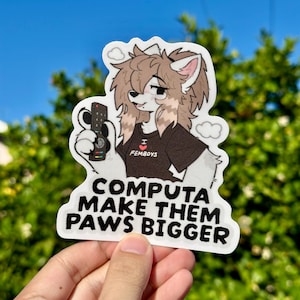 Computa Gör dem tassar större - Pälsklistermärken (10 cm)