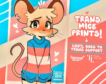 Trans Mice Print - Trans Support (4x6)