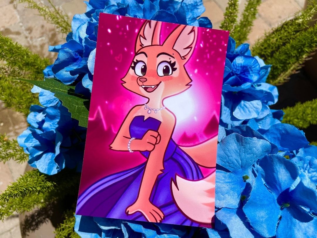 diane foxington blue dress Art Print (4x6) Pinterest