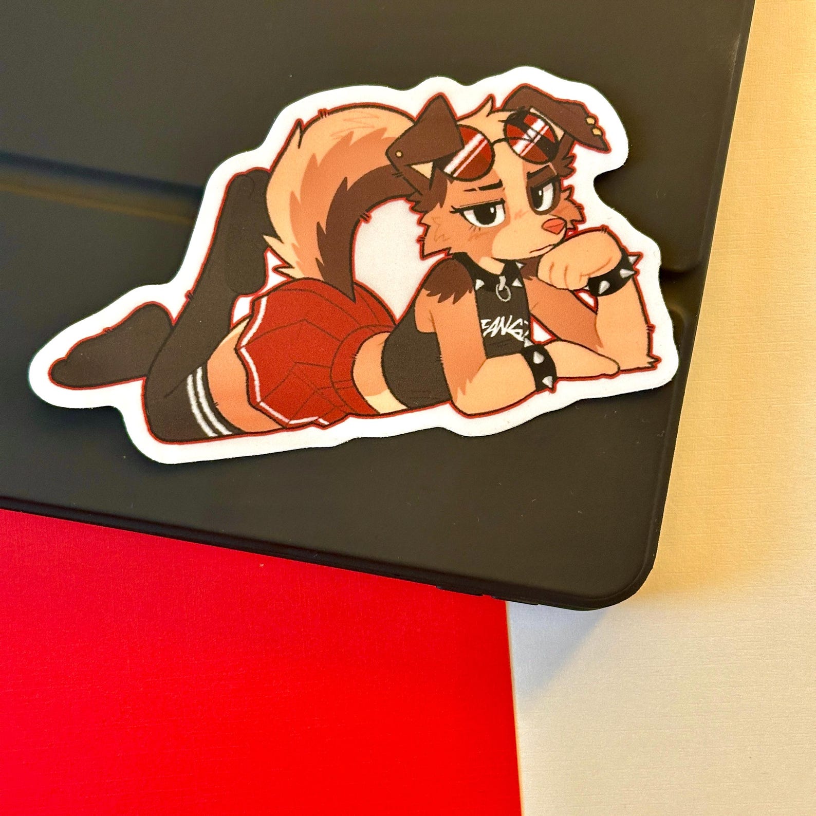 Furry Paper Sticker FANGZ Furry Stickers! (4x3in) - Etsy